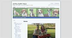 Desktop Screenshot of joyfulpuppytails.com